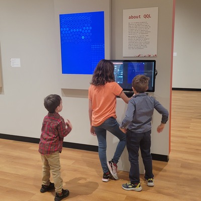 Kids Exploring Tyler Hobbs QQL - Code n Canvas Exh.