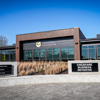 Home of our early childhood education classes, the Learning Library, and provider classrooms.