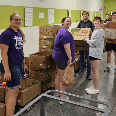 Volunteering at Flint Hills Bread Basket