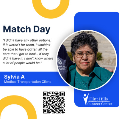 Sylvia isn't just someone our volunteers help get to appointments- she is now an active AmeriCorps Seniors volunteer in our community!