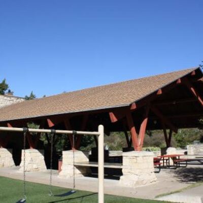 Historic Limestone Pavilion at Sunset Zoo