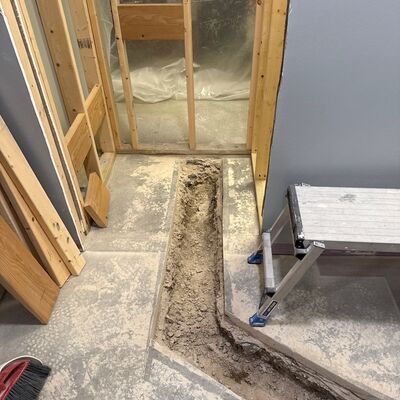 Safe Shelter Basement Bathroom ADA Shower Addition 1