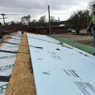 Roof insulation at Build 31 in Ogden