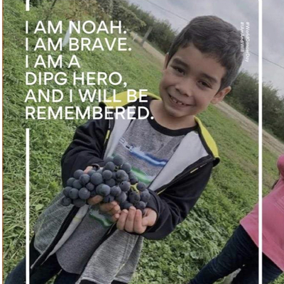 Noah Halek, fought DIPG alongside Jace and inspired Jace to speak up for kids.