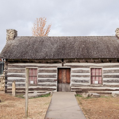 The Pioneer Log Cabin as a museum today