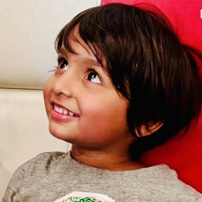 Neev Kolte taught Jace to play a video game, and Jace taught is parents Neev had double vision.