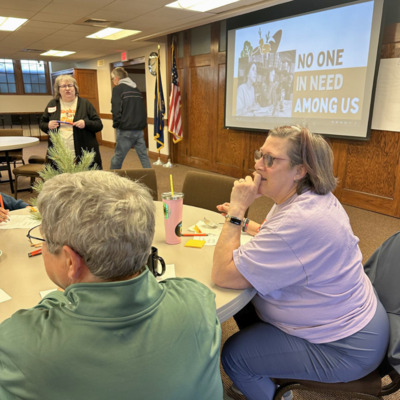 Volunteers at our Town Hall meeting.