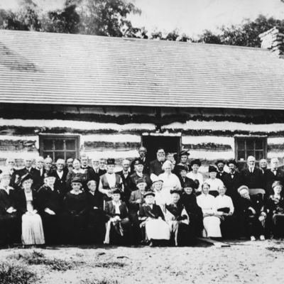 Pioneer Log Cabin Dedication, 1916 (the RCHS' first museum)