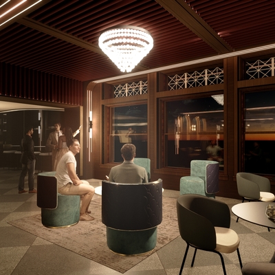 Marquee Room - Upstairs Lobby & Event Space