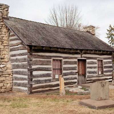 The Pioneer Log Cabin as a museum today