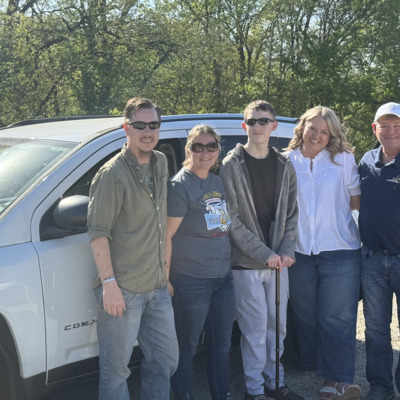 Lynch Family New Car for Treatment Travel