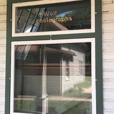 Wolf Photography Studo 2023 Window and Sign Restoration