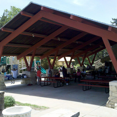 The perfect gathering place for the playground!