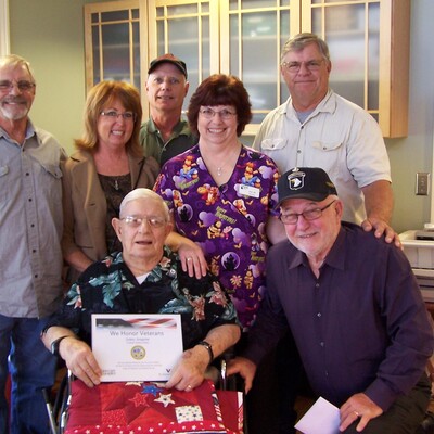 A We Honor Veterans Pinning Ceremony