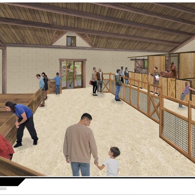 Barn Interior Rendering