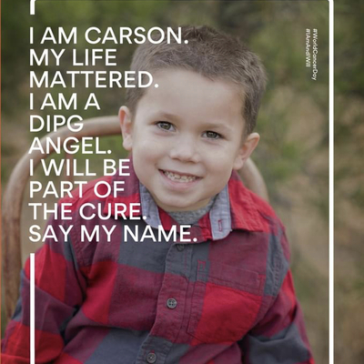 Carson fought DIPG from Hutchinson, KS.